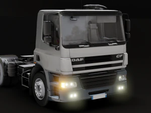 DAF CF 75 4x2 26 TONNE Truck - Animated 3D Model