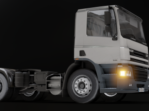 DAF CF 75 4x2 26 TONNE Truck - Animated 3D Model