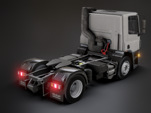 DAF CF 75 4x2 26 TONNE Truck - Animated 3D Model