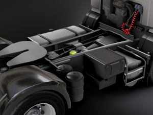 DAF CF 75 4x2 26 TONNE Truck - Animated 3D Model