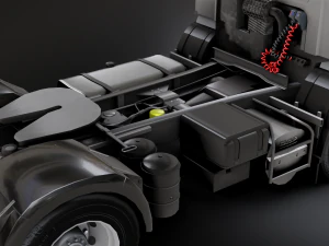 DAF CF 75 4x2 26 TONNE Truck - Animated 3D Model