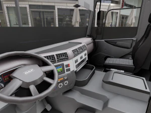 DAF CF 75 4x2 26 TONNE Truck - Animated 3D Model