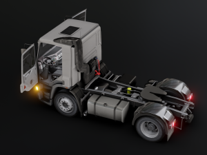 DAF CF 75 4x2 26 TONNE Truck - Animated 3D Model