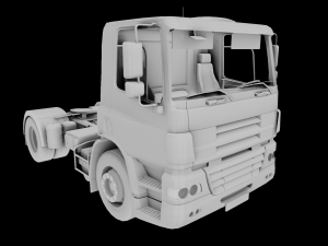 DAF CF 75 4x2 26 TONNE Truck - Animated 3D Model