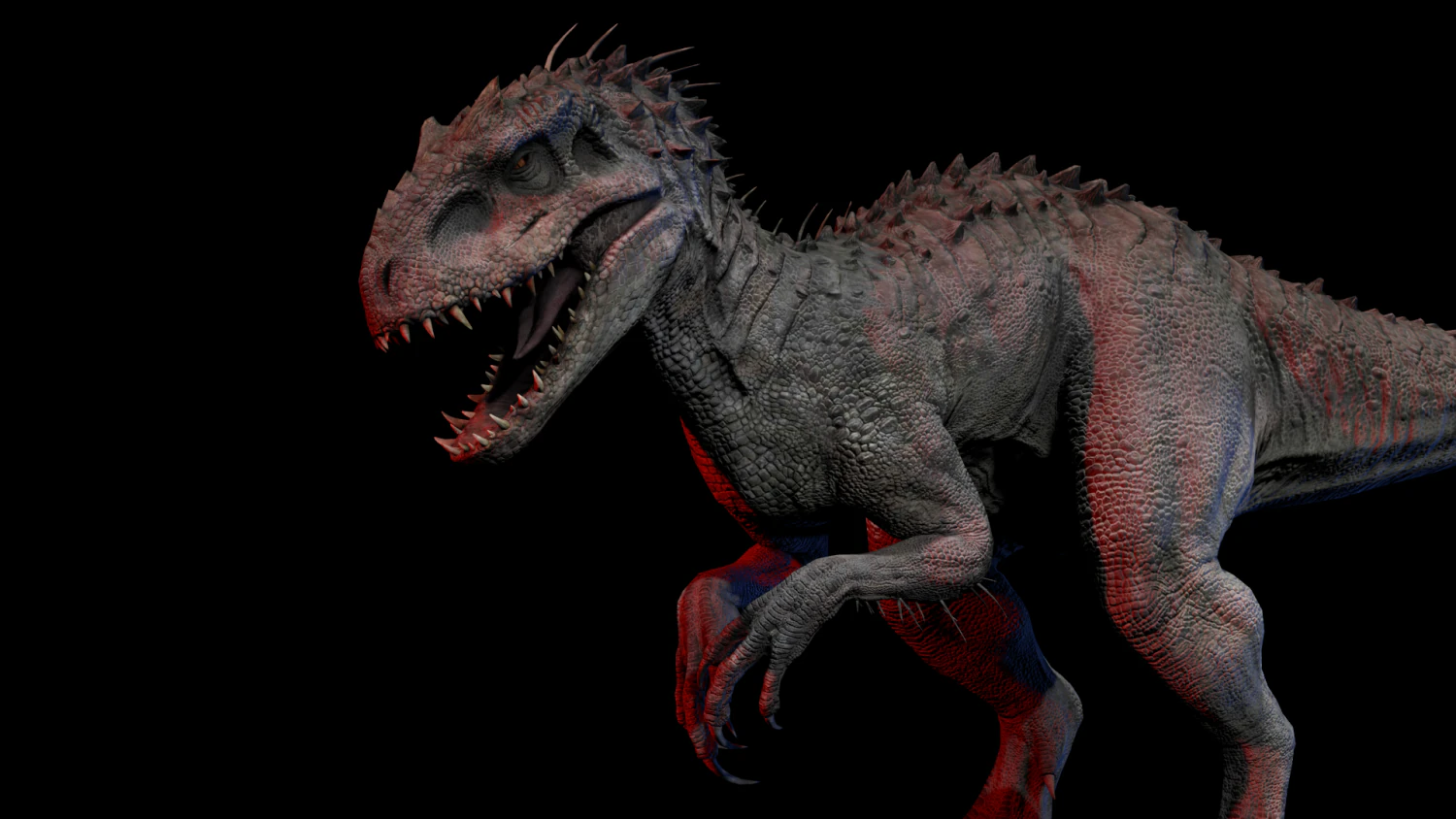 Indominus Rex - Animated and Rigged 3D Model .c4d .max .obj .3ds .fbx .stl .blend