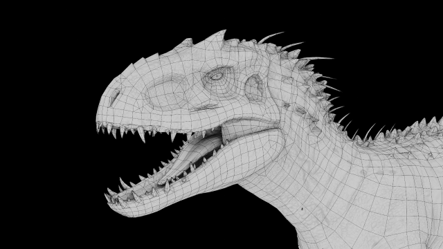 Indominus Rex - Animated and Rigged 3D Model in Dinosaur 3DExport