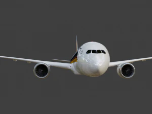 Boeing 787-9 Singapore Airlines - Animated and Rigged 3D Model