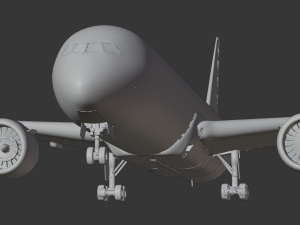 Boeing 787-9 Singapore Airlines - Animated and Rigged 3D Model