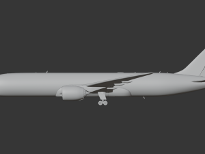 Boeing 787-9 Singapore Airlines - Animated and Rigged 3D Model