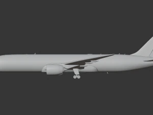 Boeing 787-9 Singapore Airlines - Animated and Rigged 3D Model