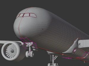 Boeing 787-9 Singapore Airlines - Animated and Rigged 3D Model
