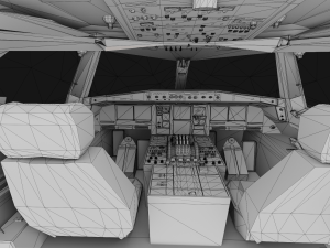 AIRBUS A380 with Interiors 3D 模型