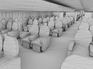 AIRBUS A380 with Interiors 3D 模型