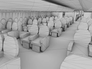 AIRBUS A380 with Interiors 3D Model