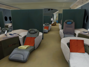 AIRBUS A380 with Interiors 3D 模型