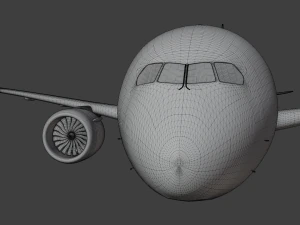 AIRBUS A380 with Interiors 3D Model
