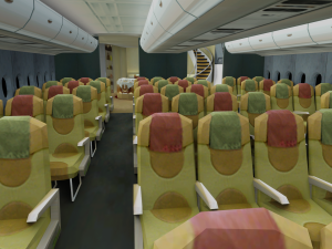 AIRBUS A380 with Interiors 3D 模型