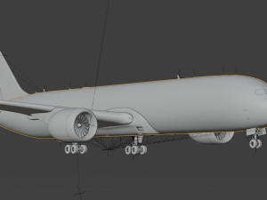 AIRBUS A380 with Interiors 3D 模型