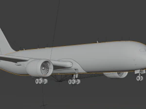 AIRBUS A380 with Interiors 3D Model
