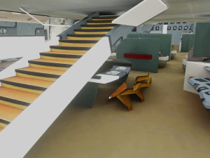 AIRBUS A380 with Interiors 3D Model