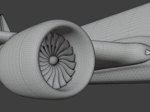 AIRBUS A380 with Interiors 3D Model
