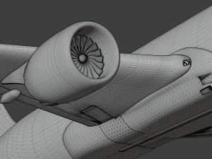 AIRBUS A380 with Interiors 3D Model