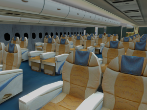 AIRBUS A380 with Interiors 3D 模型