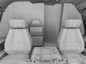 AIRBUS A380 with Interiors 3D Model