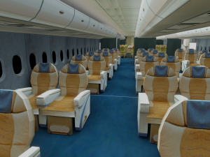 AIRBUS A380 with Interiors 3D 模型