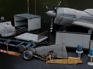 Airfield Set Pack 3D Model