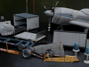 Airfield Set Pack 3D Model