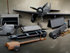 Airfield Set Pack 3D Model