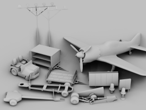 Airfield Set Pack 3D Model