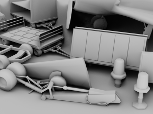 Airfield Set Pack 3D Model