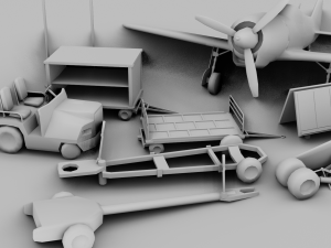 Airfield Set Pack 3D Model