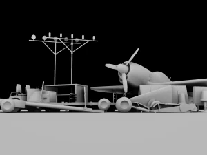 Airfield Set Pack 3D Model