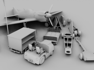 Airfield Set Pack 3D Model