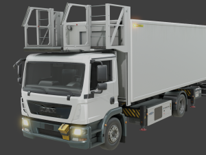 Airport Catering Truck - Animated 3D मॉडल