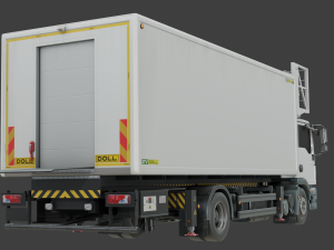 Airport Catering Truck - Animated 3D Model