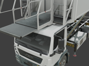 Airport Catering Truck - Animated 3D Model