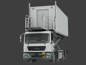 Airport Catering Truck - Animated 3D Model