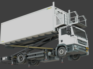 Airport Catering Truck - Animated 3D Model