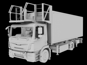 Airport Catering Truck - Animated 3D Model