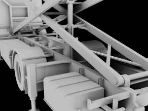 Airport Catering Truck - Animated 3D Model