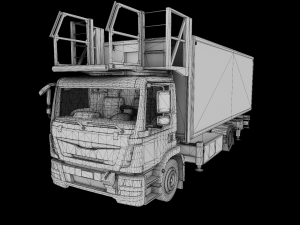 Airport Catering Truck - Animated 3D Model