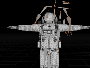 Astronaut - Animated and Rigged 3D Model