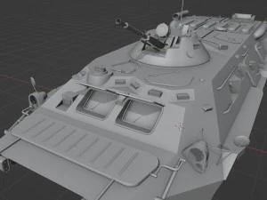 BTR 80 Military Vehicle 3D Model
