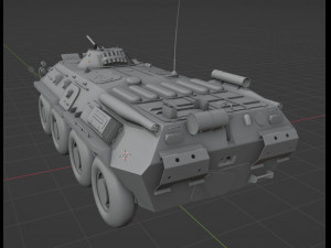 BTR 80 Military Vehicle 3D 模型