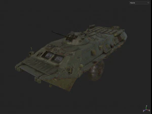 BTR 80 Military Vehicle 3D Model
