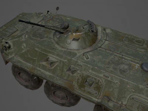 BTR 80 Military Vehicle 3D Model